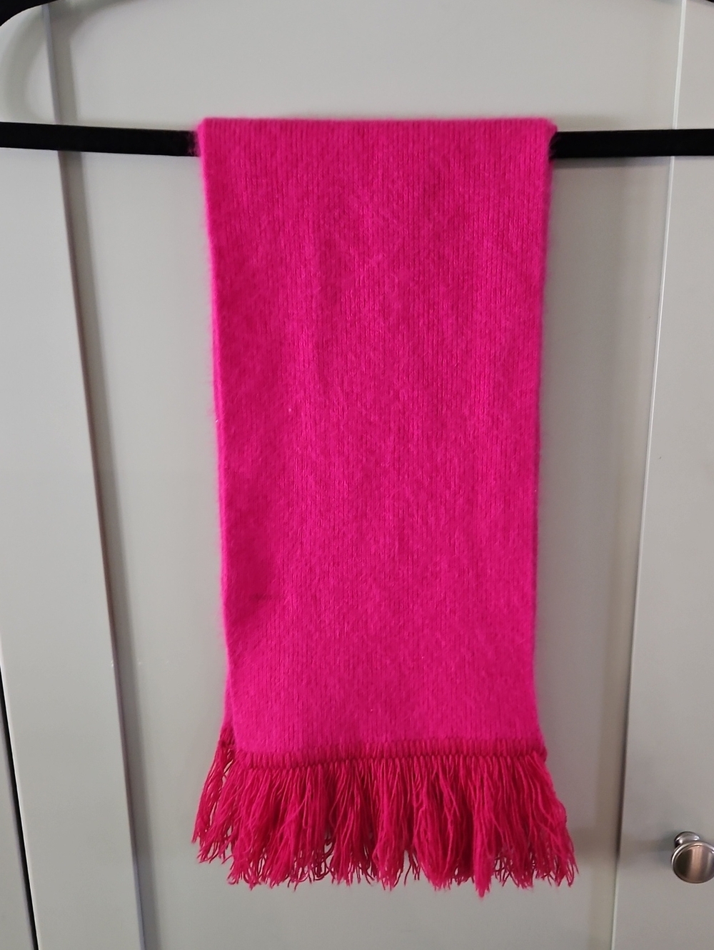 Parkhurst Hot Pink Angora Fringe Scarf